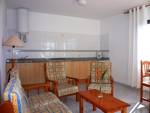 K�che im Wohnraum